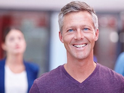 Man with healthy smile