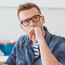 Man wearing glasses